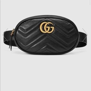Gucci Marmont Matelassé Leather Belt Bag